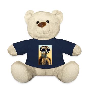 Meerkat Zoo Animals Nature Wildlife Surikate Zoo - Teddy Bear - french navy - Front