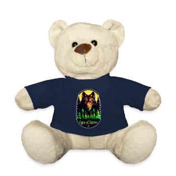 loup et montagne - nature - Nounours - bleu marine - Devant
