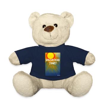 VACATION TIME- Holiday Sun Party Beach Sea - Teddy Bear - french navy - Front