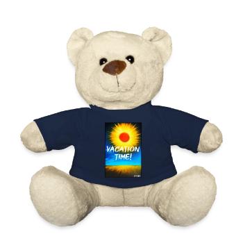 VACATION TIME- Holiday Sun Party Beach Sea - Teddy Bear - french navy - Front