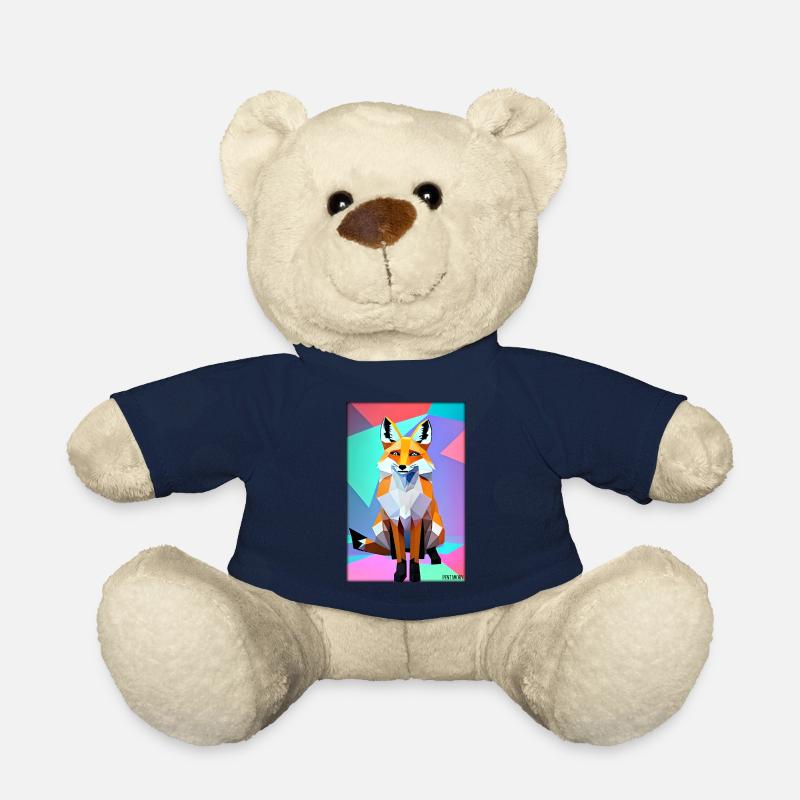 Fuchs Polygon Waldbewohner Waldtier Wildnis Tier - Teddy - French Navy