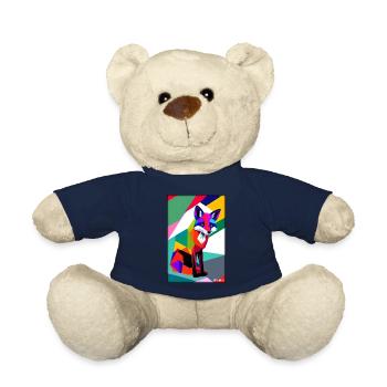 Fox Polygon Forest Dwellers Forest Animal Wilderness Animal - Teddy Bear - french navy - Front