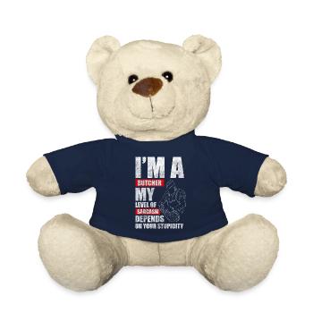 Butcher Steak Slaughterhouse - Teddy Bear - french navy - Front