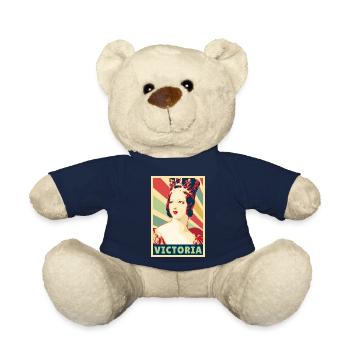 Victoria Queen Of England Vintage Colors - Teddy Bear - french navy - Front