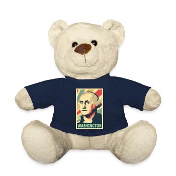 George Washington Vintage Colors - Teddy Bear - french navy - Front