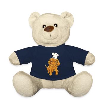 Chien toque de chef - Nounours - bleu marine - Devant