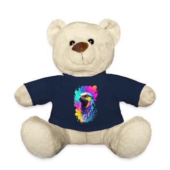 Bunter Adler im Splash Art Stil - Teddy - French Navy - Vorne