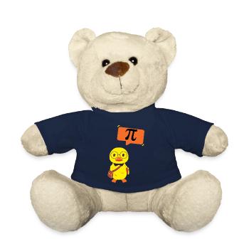chick nerd- funny geek gift idea - Teddy Bear - french navy - Front