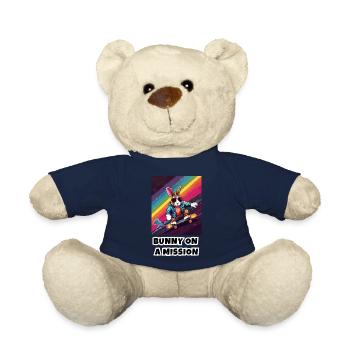 Bunny on a Mission - Teddy Bear - french navy - Front