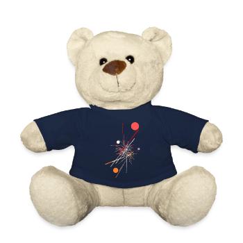 Mehrfarbige abstrakte Splitter - Teddy - French Navy - Vorne