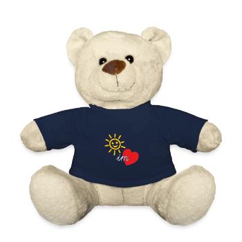 Sonne im Herzen, Sommer, Fröhlichkeit, Güte - Teddy - French Navy - Vorne