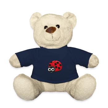 Ladybug Animal Picture Animal Motif Comic Kids Points - Teddy Bear - french navy - Front