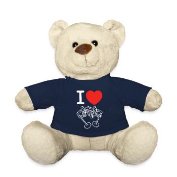 Ich liebe Desmo - ich liebe das Desmodromische - Teddy - French Navy - Vorne