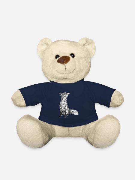 Renard - Nounours - bleu marine