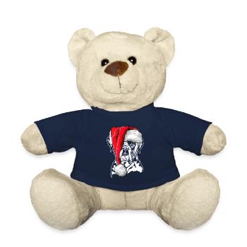 Santa Boxer Weihnachten Hunde Hund Wilsigns - Teddy - French Navy - Vorne