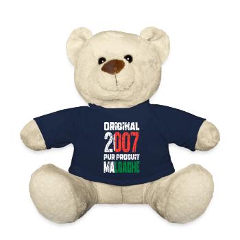 Anniversaire 18 ans - Original 2007 - Malgache - Nounours - bleu marine - Devant