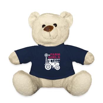 Farm Girls Can Do It All - Teddy Bear - french navy - Front