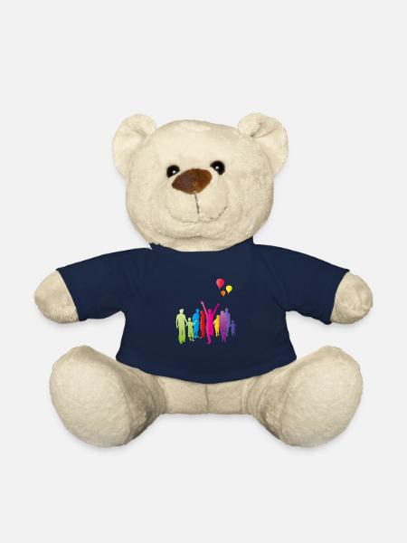 lets go party - Teddy Bear - french navy