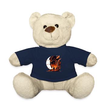 Sci-Fi and alien planets create artwork - Teddy Bear - french navy - Front