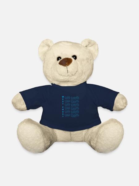 côte ouest big wave Surfing Session Surfer Funny - Nounours - bleu marine
