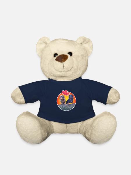 Lovable Dachshunds - Teddy Bear - french navy