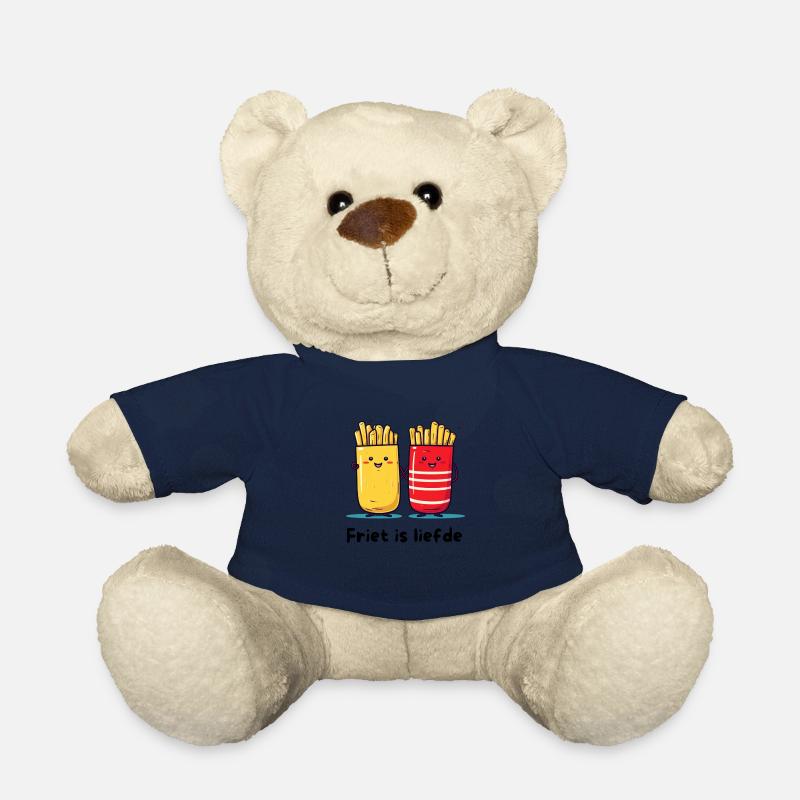 Friet is liefde - Nounours - bleu marine