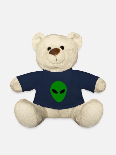 Aliens Alien Head - Teddy Bear - french navy