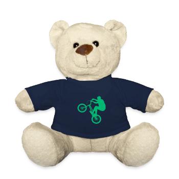 Cyclist gift bike sport - Teddy Bear - french navy - Front
