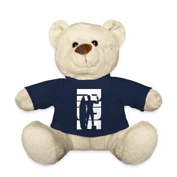 Surf Retro Boarding Surfer Homme - Nounours - bleu marine - Devant