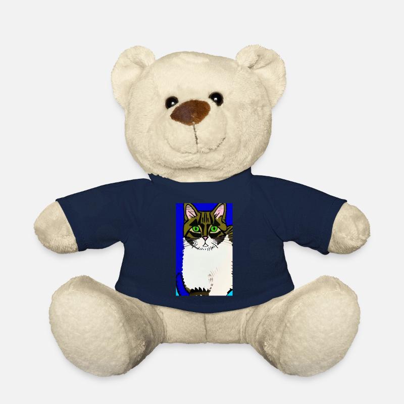 Cat AI Generated Art - Teddy - French Navy