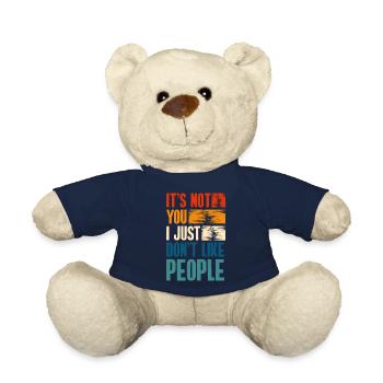Sarkasmus Menschenmenge Misanthropie Ablehnung - Teddy - French Navy - Vorne
