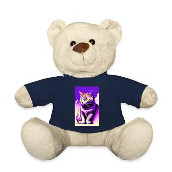 Cat | Pet | Cat Fan | cute | Kitten - Teddy Bear - french navy - Front