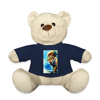 Löwe | Tier | Raubtier | Brüllen | König | Afrika - Teddy - French Navy - Vorne