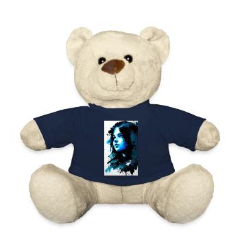 Woman | Face | Girls | Anime - Teddy Bear - french navy - Front
