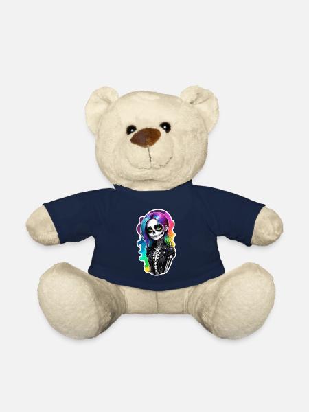 Halloween - Rock & Regenbogen - Teddy - French Navy