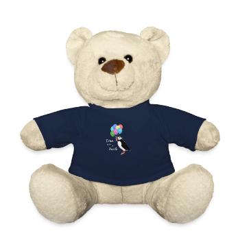 Papageitaucher Free Like A Birds Vogel Zeichnung - Teddy - French Navy - Vorne