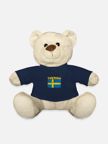 Suède Sverige Scandinavie - Nounours - bleu marine