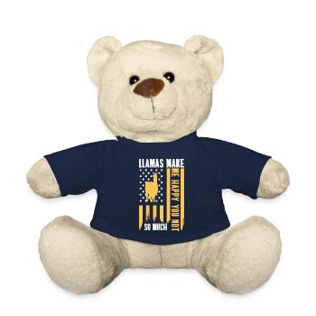 Kamel Nutztier Wolle - Teddy - French Navy - Vorne