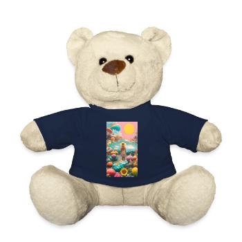 Fille au pays des merveilles - Nounours - bleu marine - Devant