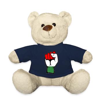 Poing du drapeau de la Hongrie - Nounours - bleu marine - Devant