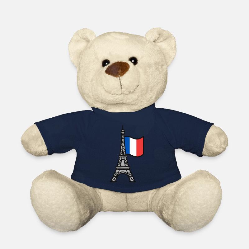 Eiffelturm mit französischer Flagge - Teddy - French Navy