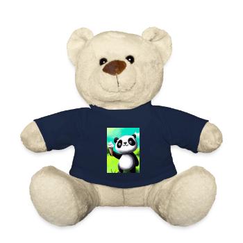 Panda mit Eiscreme - Teddy - French Navy - Vorne