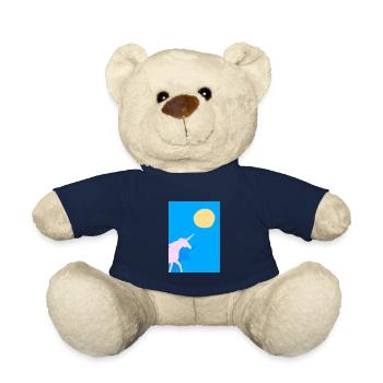 Minimales Einhorn - Teddy - French Navy - Vorne