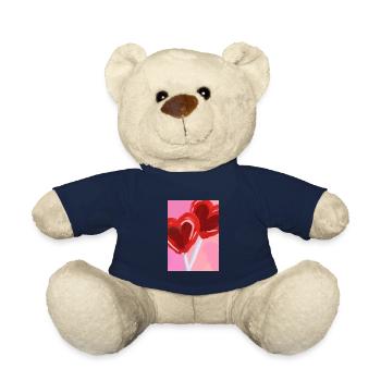 Herz-Lollipop - Teddy - French Navy - Vorne