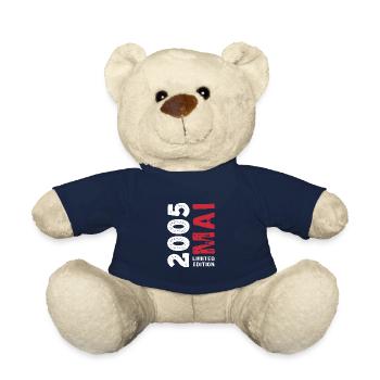 Limited Edition 2005 Mai Geburtstag Geschenk - Teddy - French Navy - Vorne