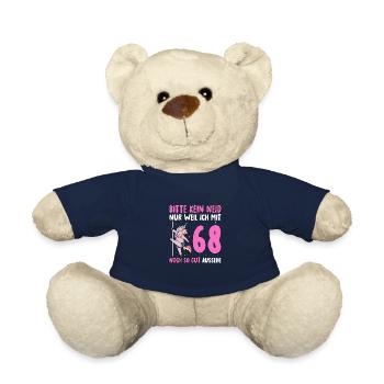 Please No Envy 68 Birthday - Teddy Bear - french navy - Front