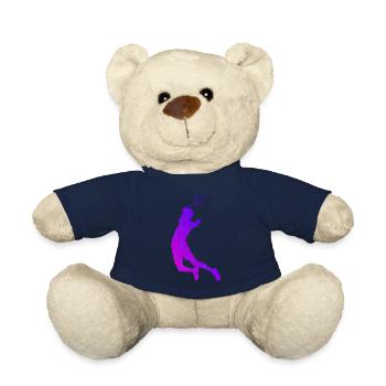 Women's Badminton Player Badminton Badminton Badminton - Teddy Bear - french navy - Front
