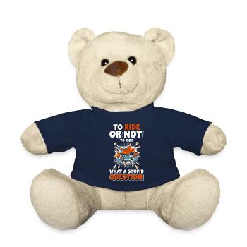 Retro Style Illustration - Teddy - French Navy - Vorne