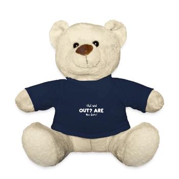 That Was Out? Are You Sure? - Teddy Bear - french navy - Front