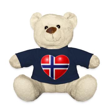 Herz (Norvège / Norge) - Nounours - bleu marine - Devant